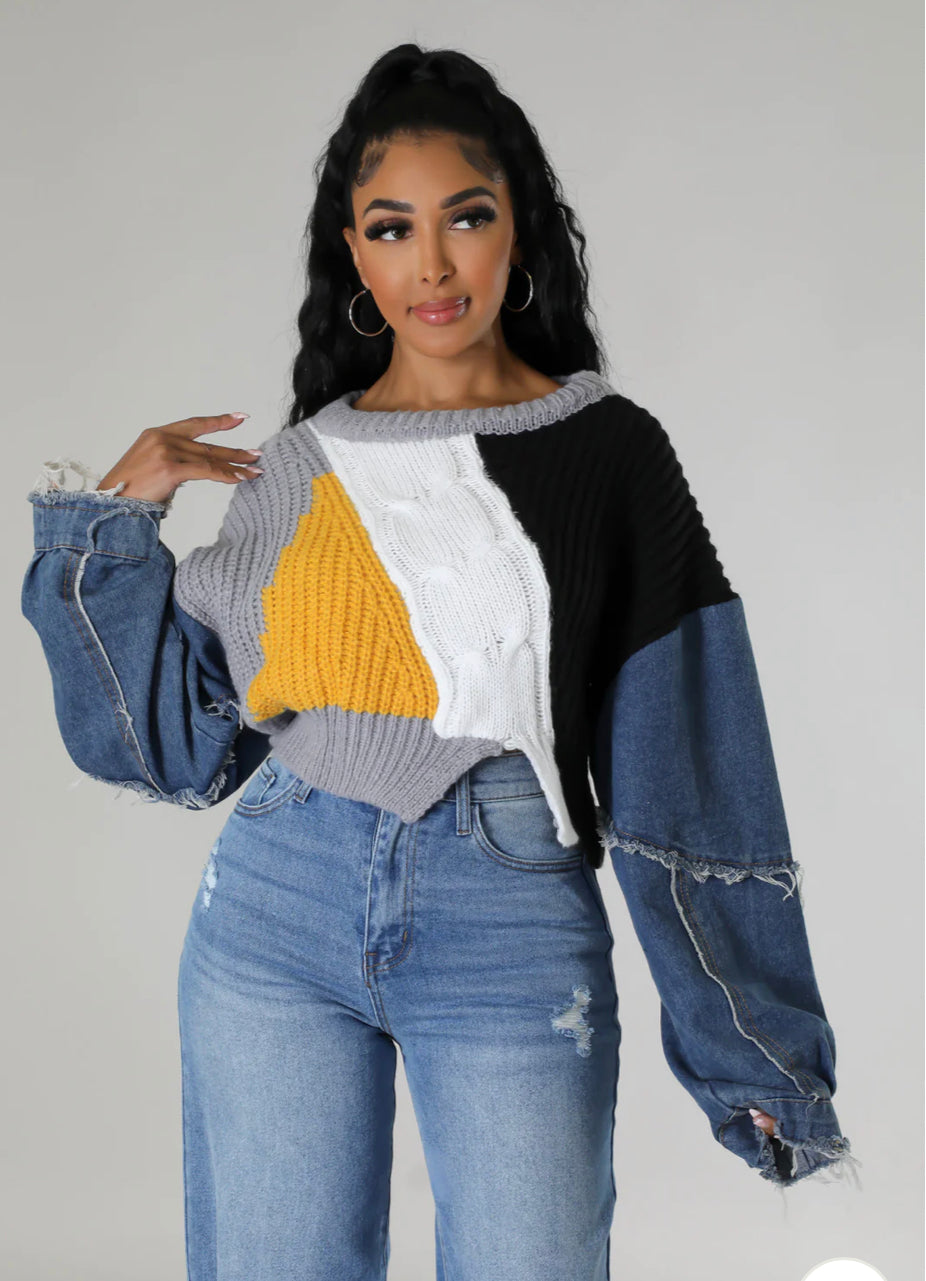 Jean Sleeves Pattern Sweater